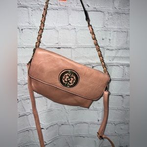 Leather crossbody bag with detachable straps